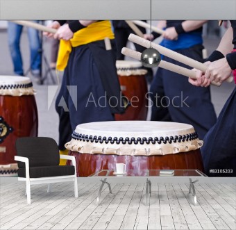 Bild på Group of musicians are playing on traditional japanese